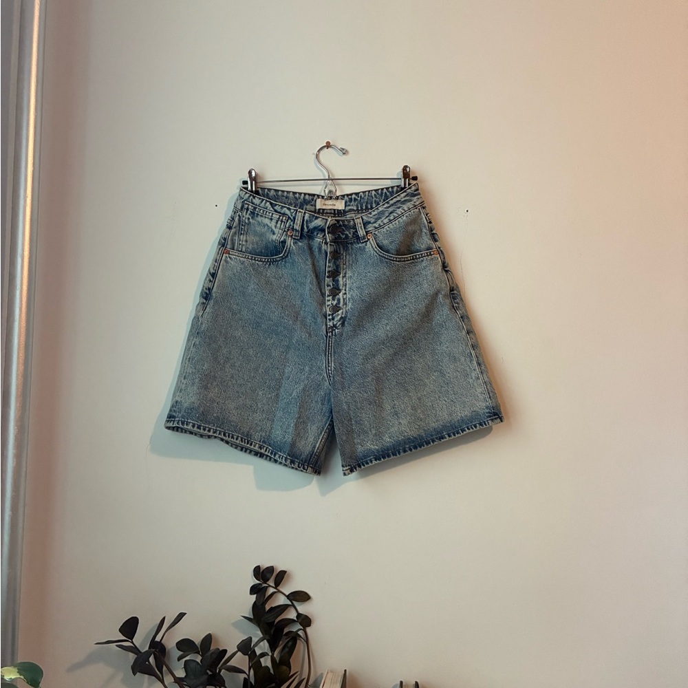 Decade Studio Bonnie High-Rise Denim Shorts - Porto